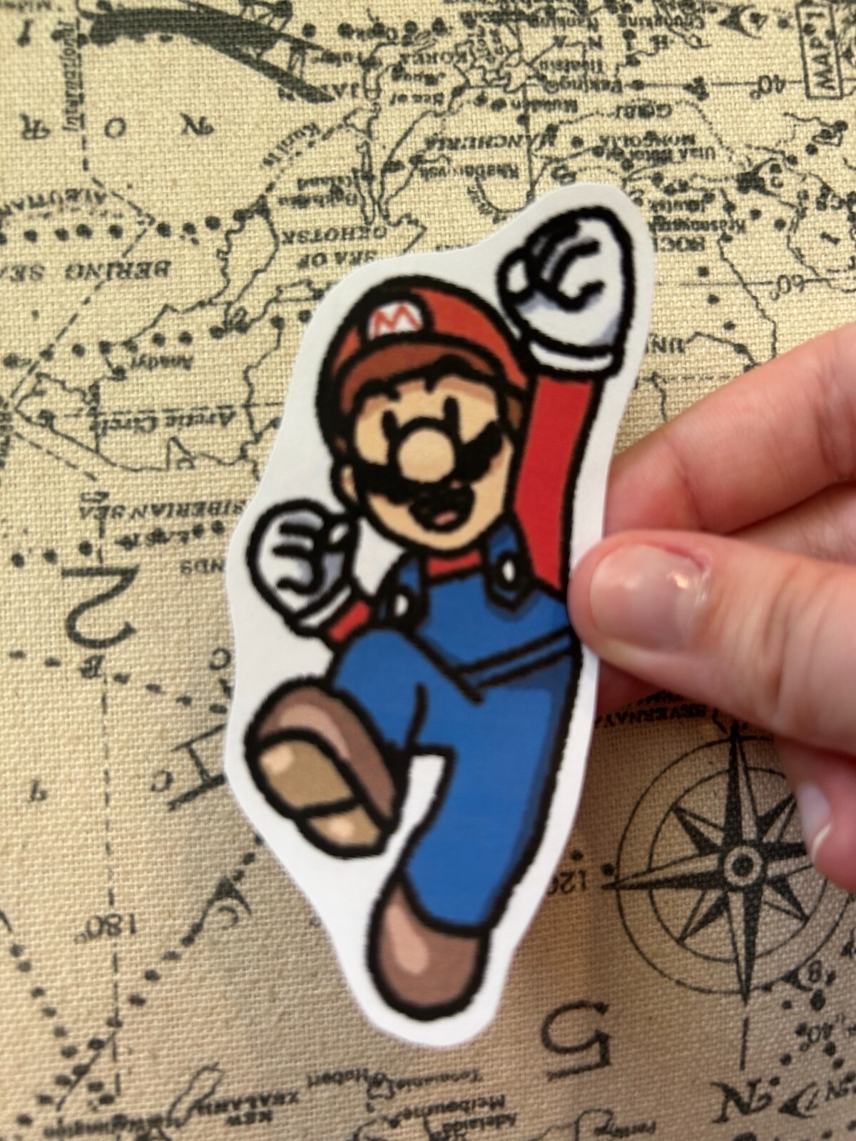 Super Mario Fan Art – Lot of 9 Total Matte Sticker Free Shipping Nintendo!