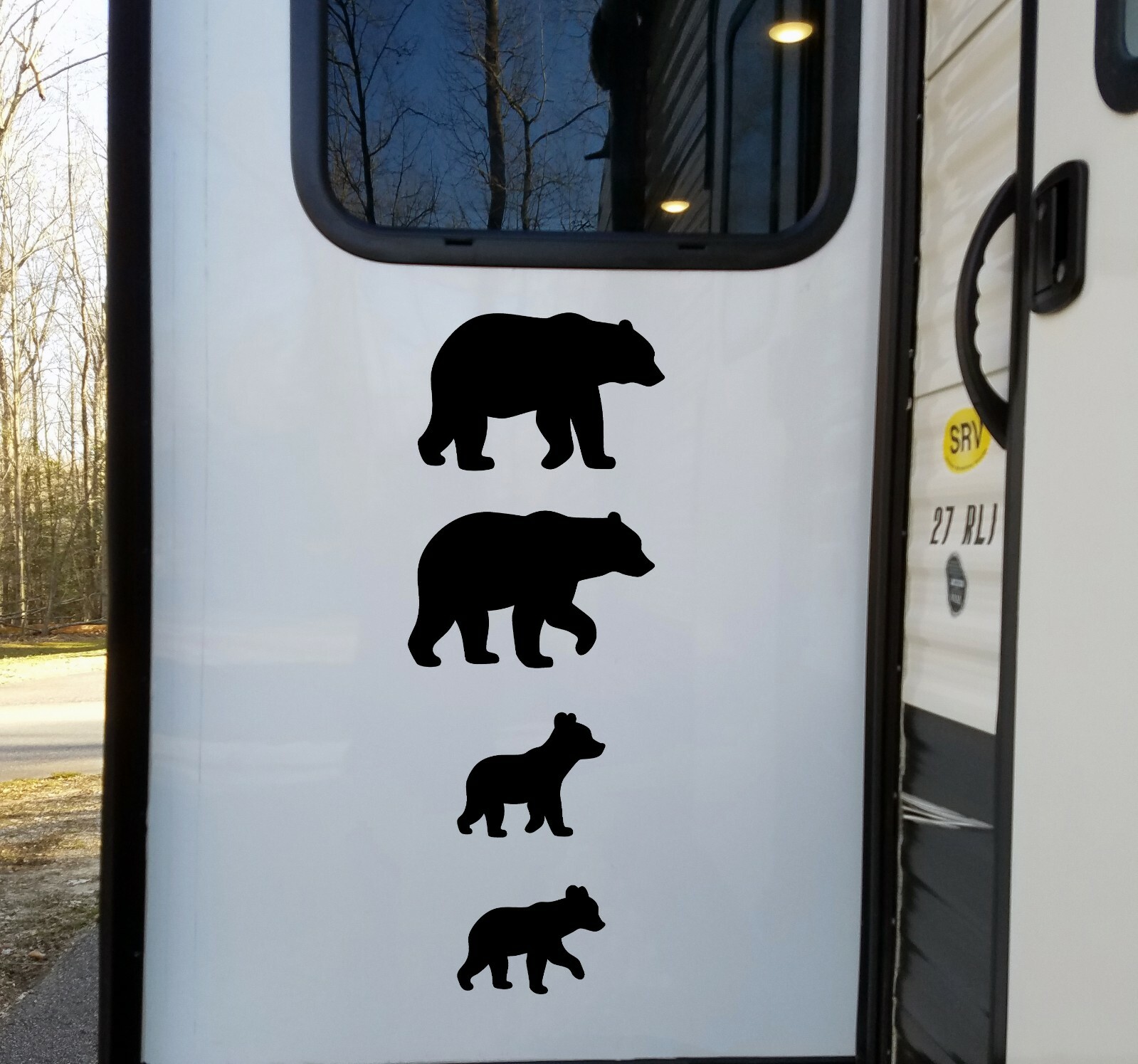 Bear Family Vinyl Decal Set V3 – Mama Papa Grizzly Kodiak – Die Cut Stickers