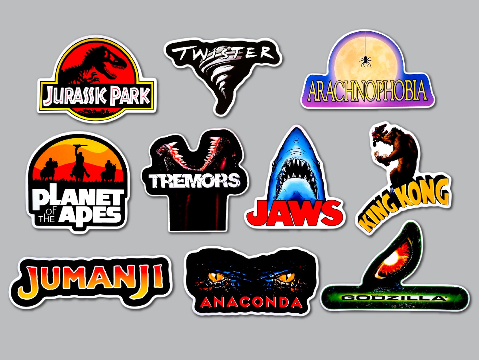Classic Movie Sticker Lot (10 Stickers) SET 6 horror adventure alien sci-fi