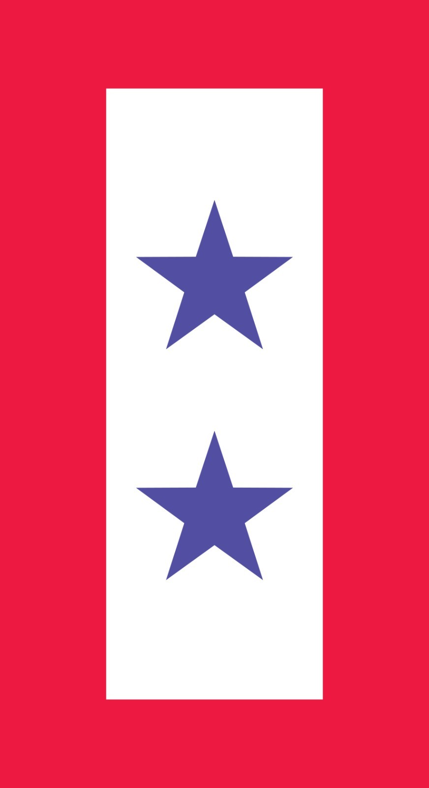 Two Blue Star Mother’s Service Flag Vinyl Decal Sticker Size Military Service