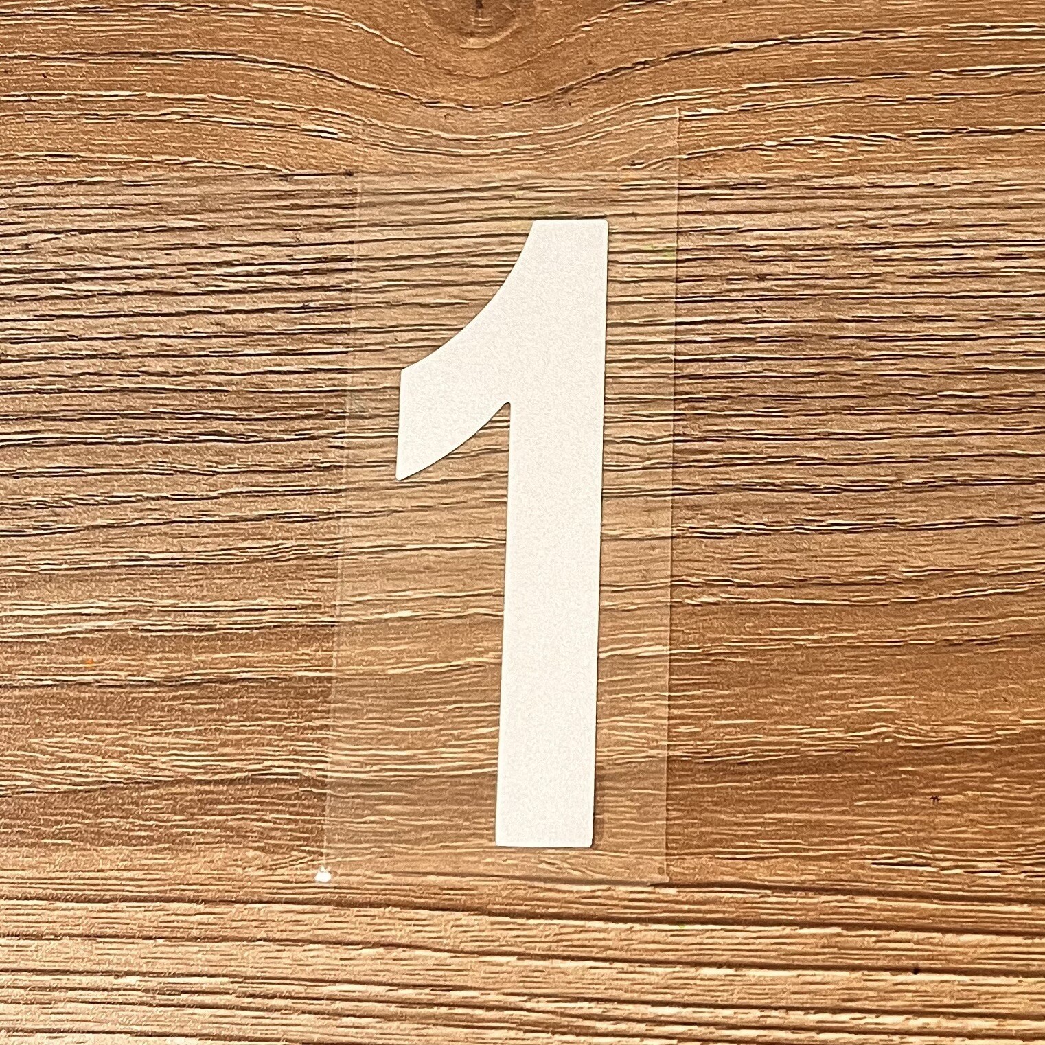 Single 3″ Reflective Mailbox Number Sticker Decal Die Cut Vinyl Waterproof – “1”