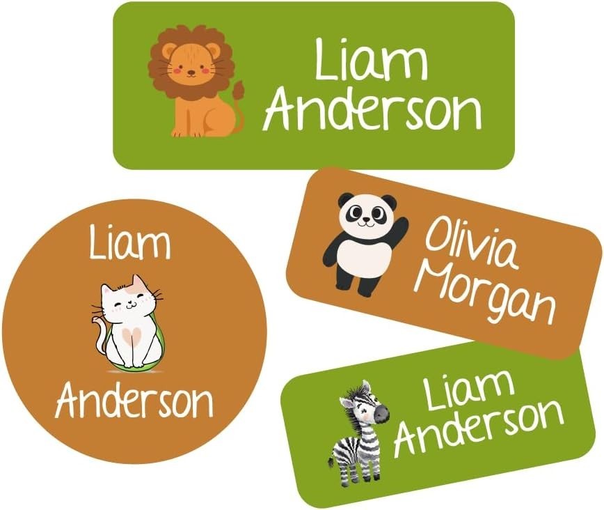 StickerJet Personalized Daycare Name Labels for Kids – 133+ Custom Stickers
