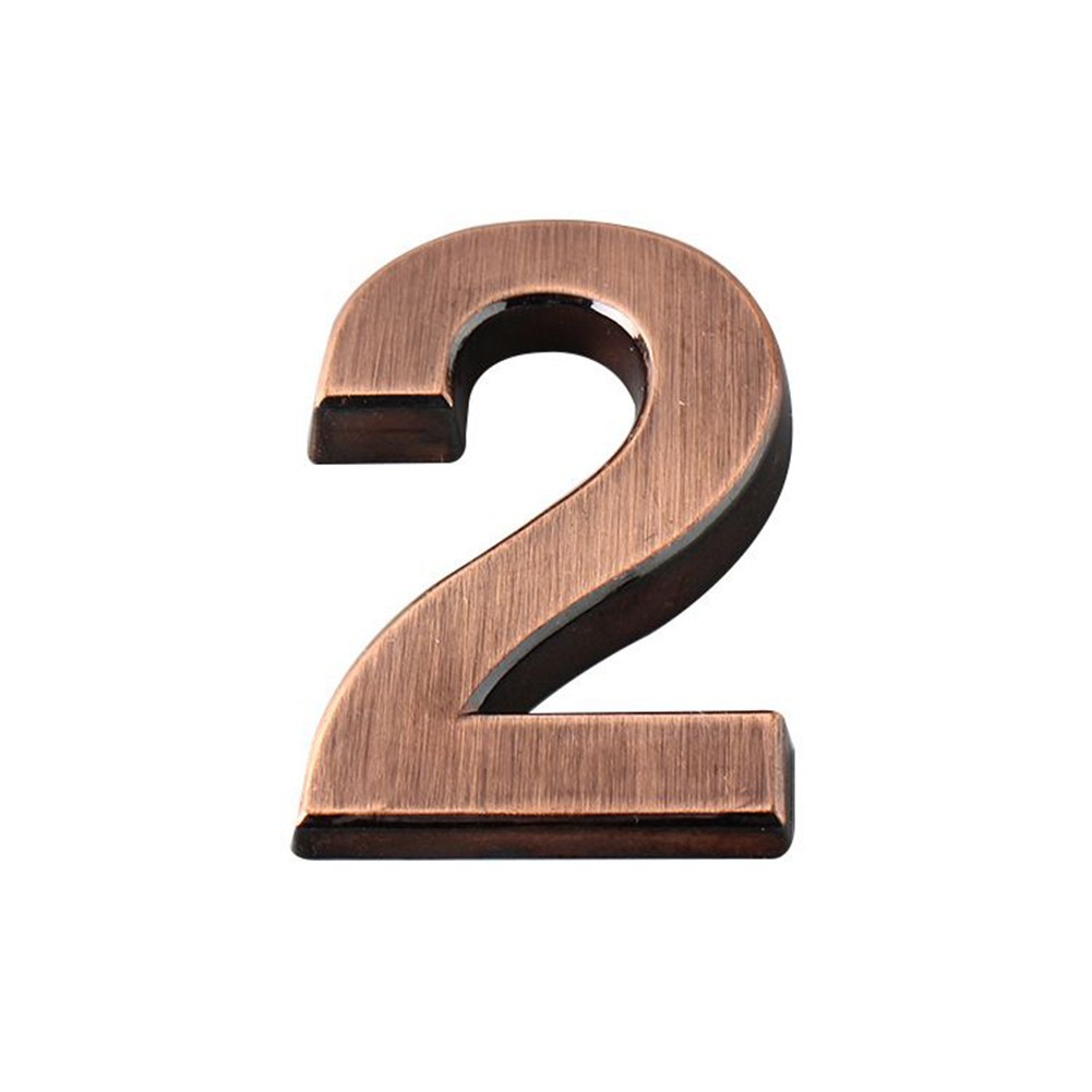 Glossy 3D House Number Door Plate Sign Outdoor Hotel Room Number High Quality
