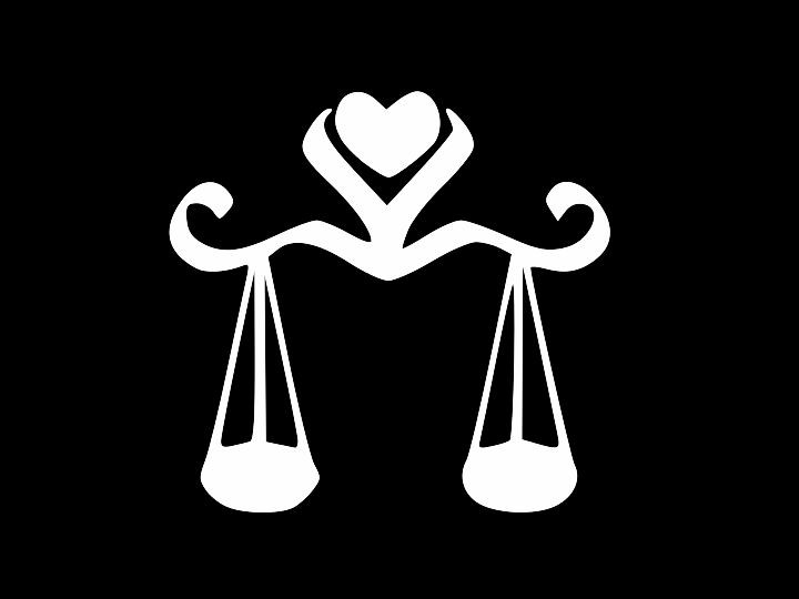 LIBRA Glyph Sign Astrology Zodiac Vinyl Decal Car Sticker CHOOSE SIZE COLOR