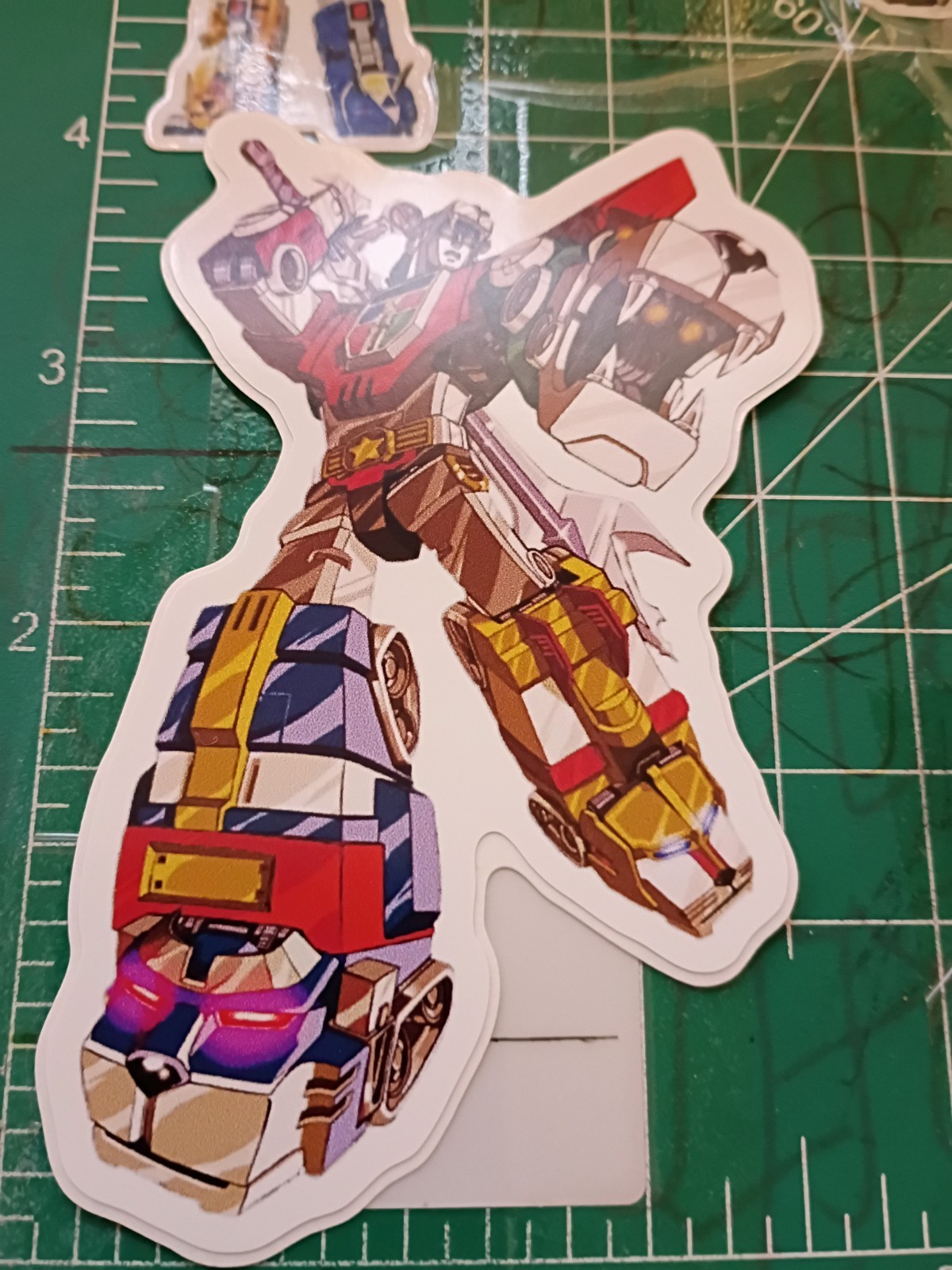 VOLTRON STICKER X VYNIL HIGH GLOSS DIE CUT STICKER X 4X3 INCHES STICKER X VOLTRO
