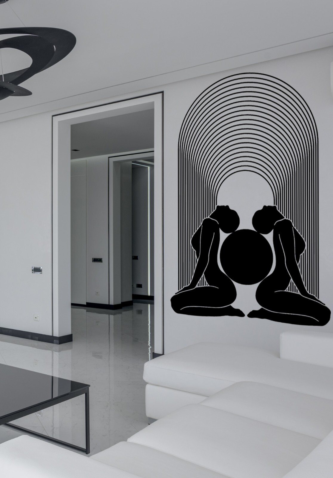 Arch Decal Abstract Décor Wall Décor Boho Decal Girls Silhouette Sticker