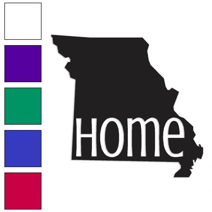 Missouri Home State, Vinyl Decal Sticker, Multiple Colors & Sizes #3827