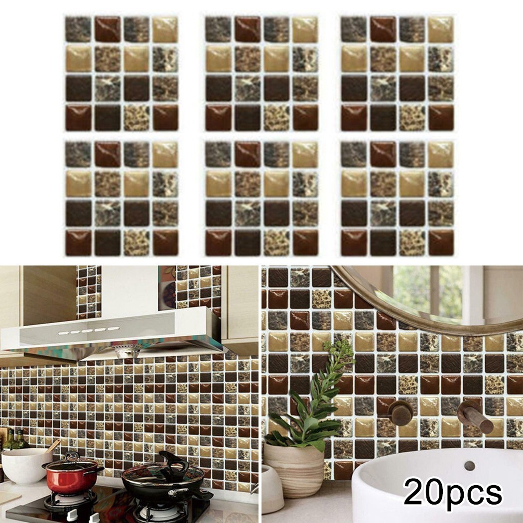 Tile Tile Wall Stickers Moisture-proof Mosaic Tile Portable 10*10cm Mosaic