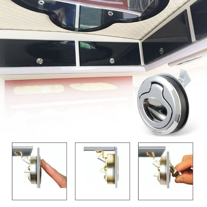 Zinc Alloy Handle Lock Deck for Hatch Embedded Flush Pull Slam for Latch for Yac