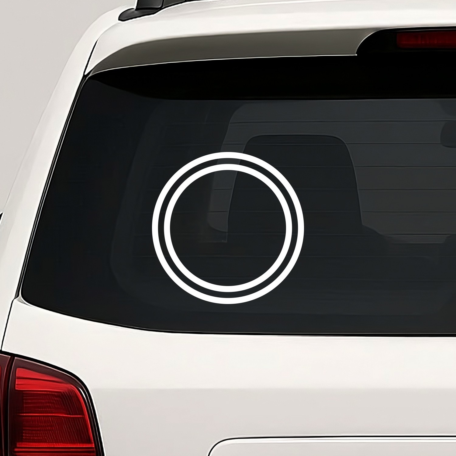 Circle Outline Vinyl Die Cut Decal Sticker – Round Shape Ring Hoop Loop Double