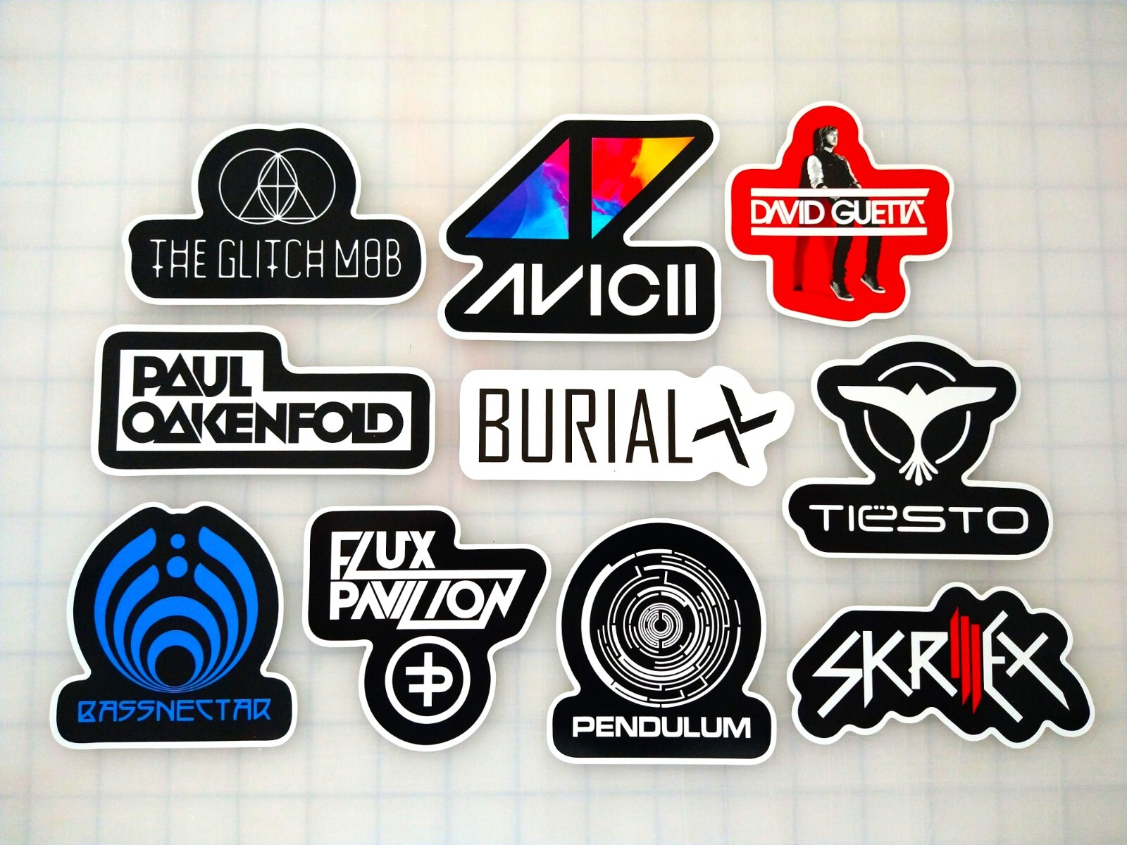 Electronic Dance Indie Vinyl Sticker Lot (10 Pack) SET 3 rave edm dnb edc pop