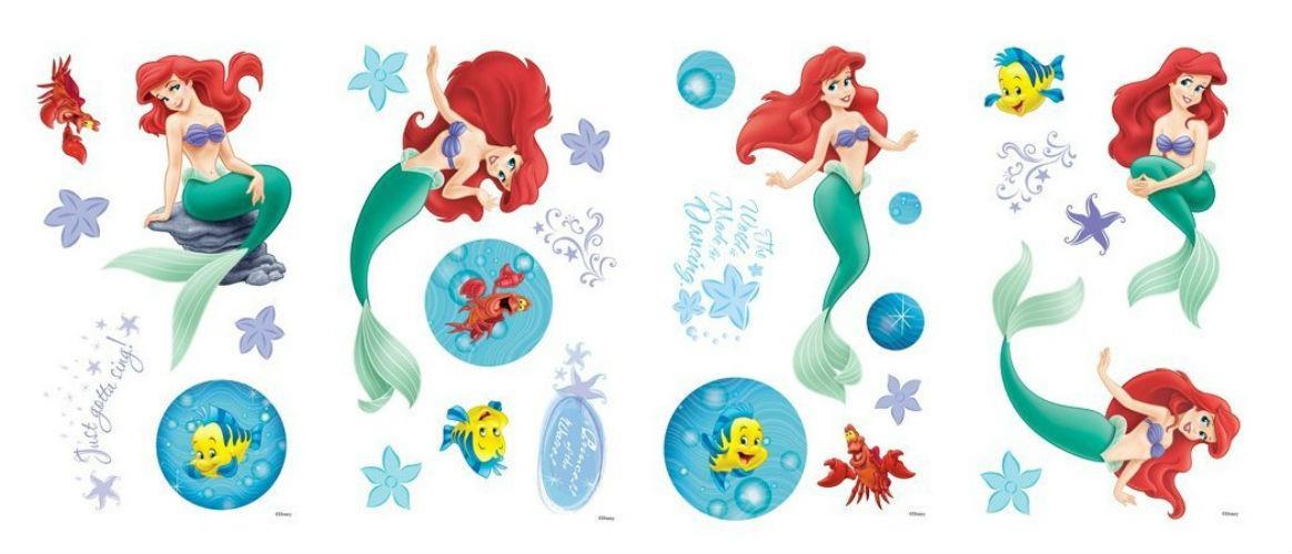 Disney Princess Ariel The Little Mermaid Wall Sticker Girl’s room Wall Decal