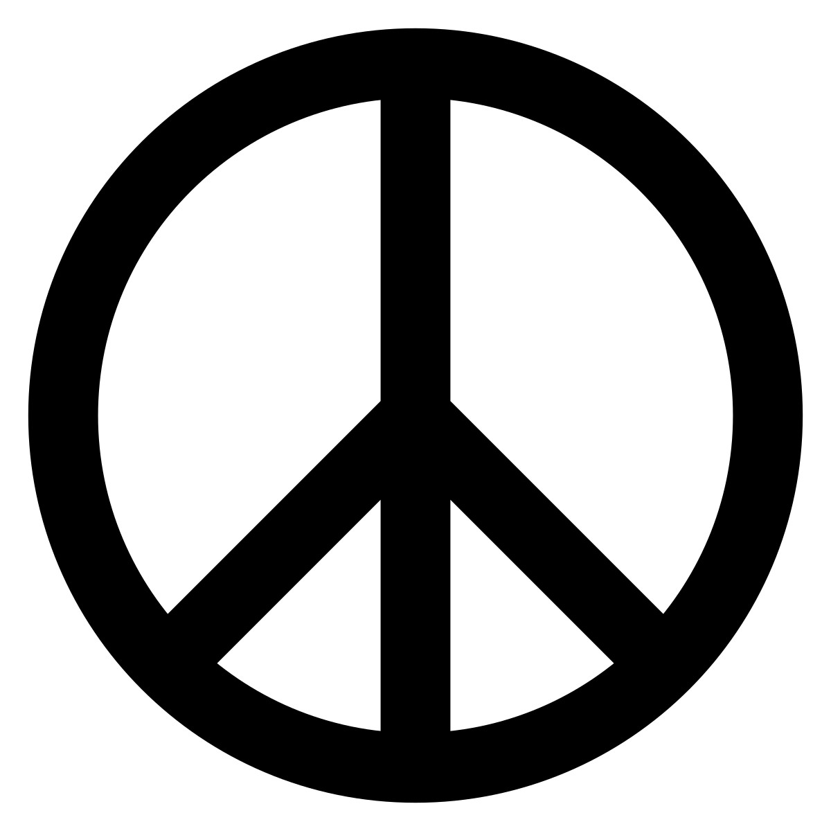 Rainbow Color Peace Sign Hippy Support Peace Anti War NEO CHROME OIL SLICK