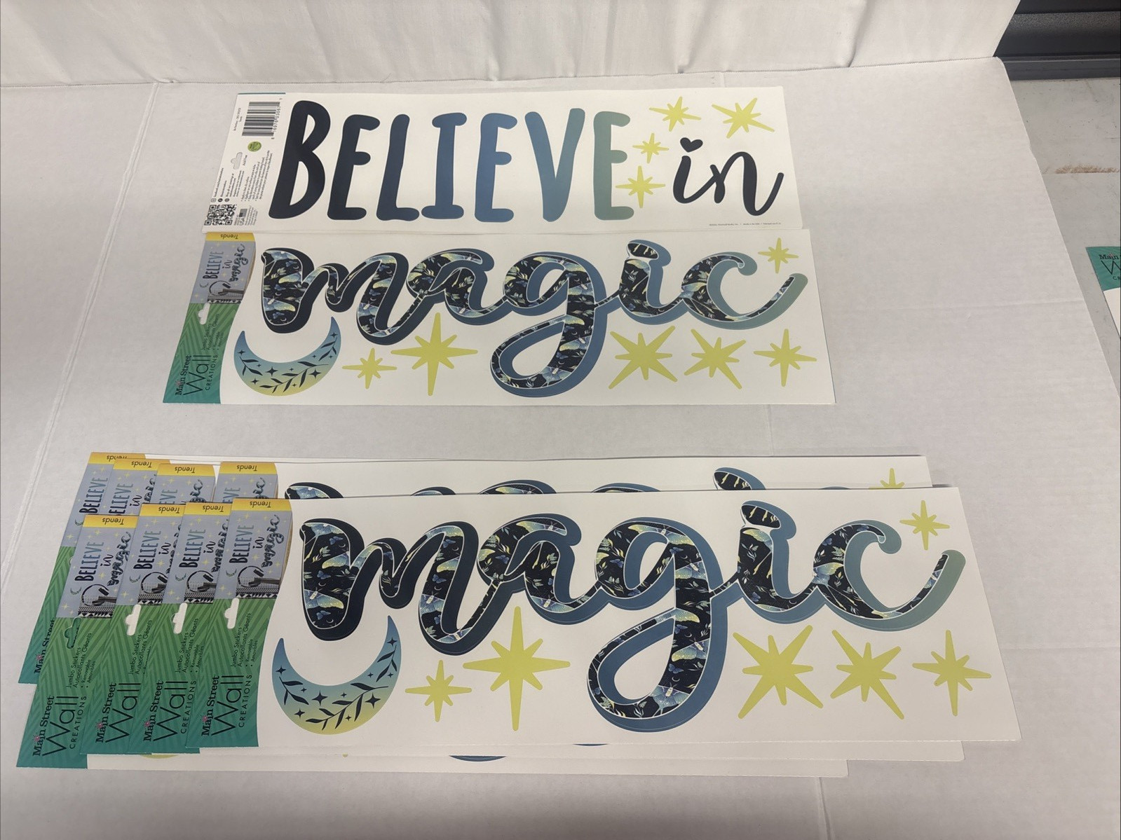 Main street wall creations wall stickers BELIVE IN MAGIC lot of 11