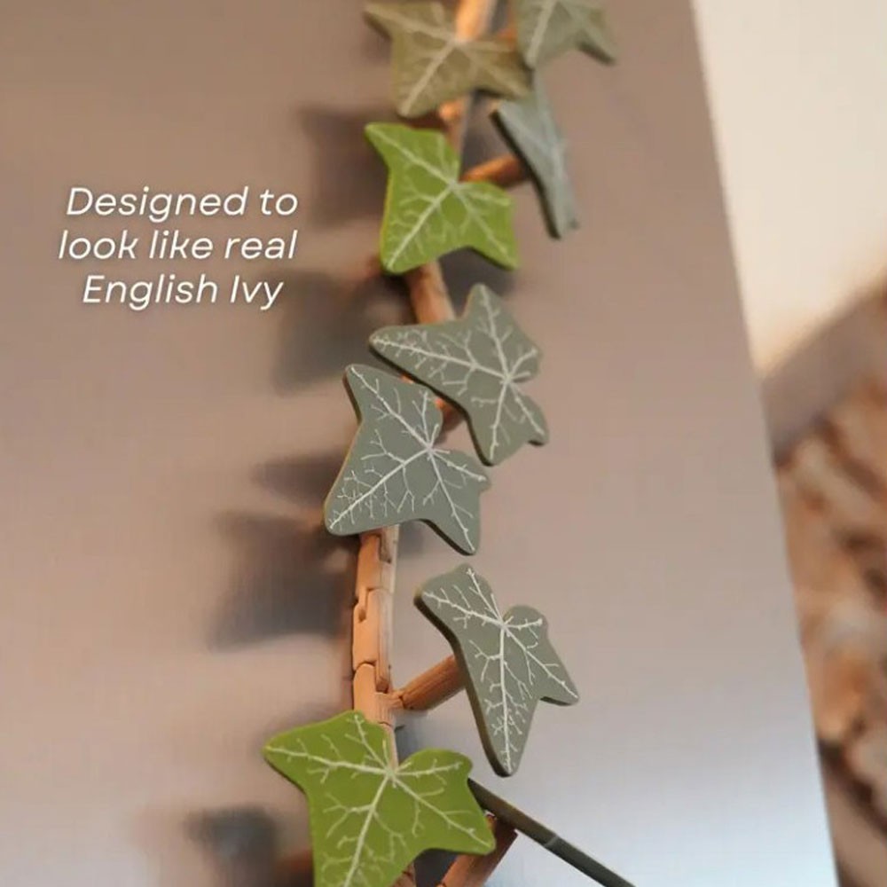 Ivy Fridge Magnet with Articulating Stems 3D Printed Ivy Leaf Plants OY