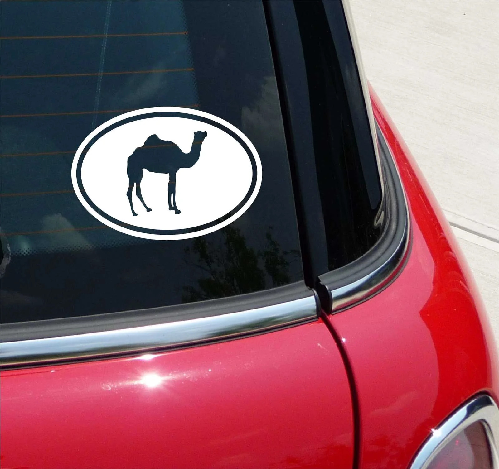 Euro Camel E600Graphic Decal Sticker Car Wall Oval NOT Two Colors