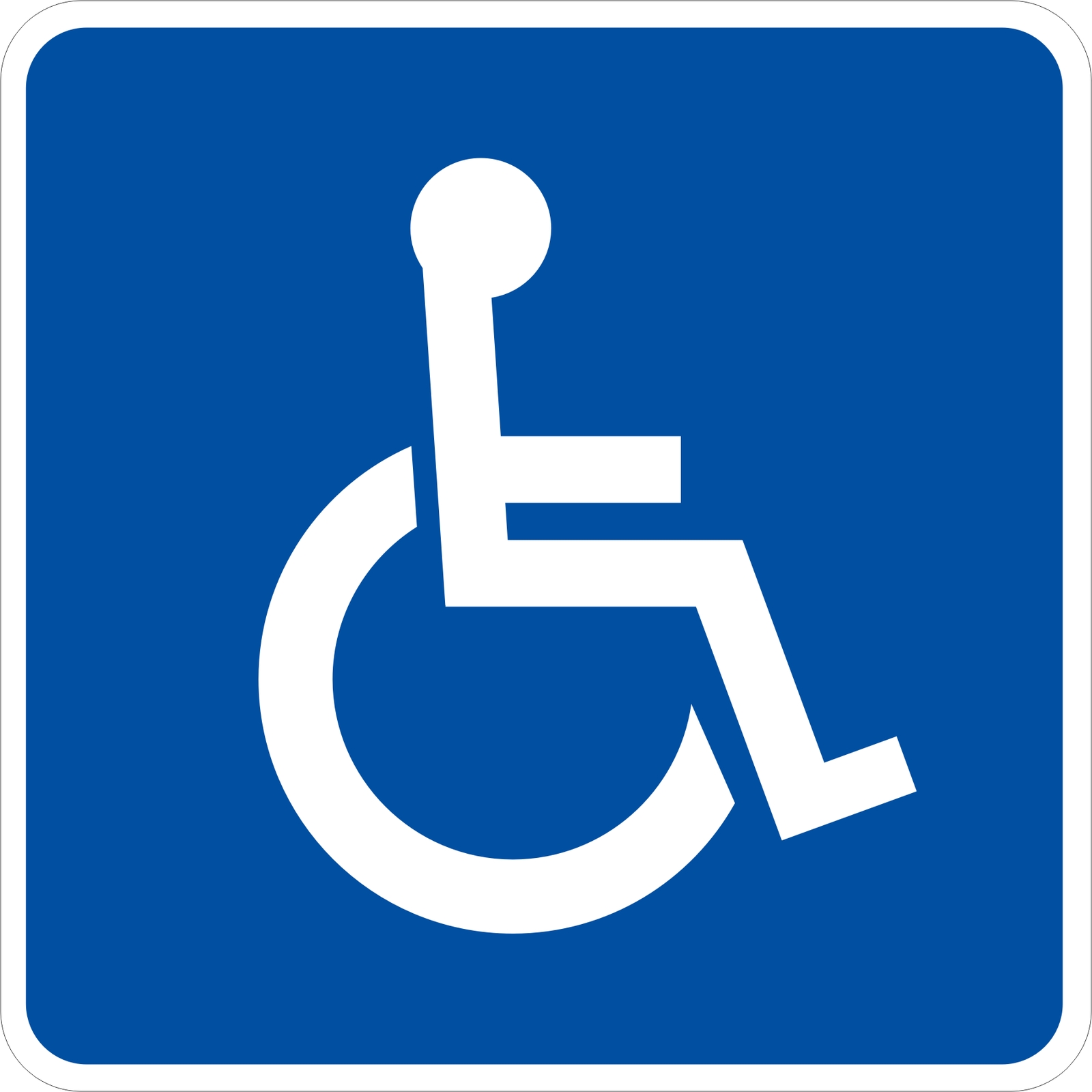 HANDICAP PARKING SIGN DISABLED SYMBOL Vinyl Decal / Sticker ** 5 Sizes **