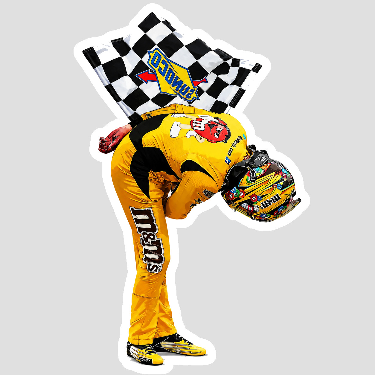 Kyle Busch Rowdy Number 18 Tribute Commemorative Vinyl Sticker/Decal NASCAR 16