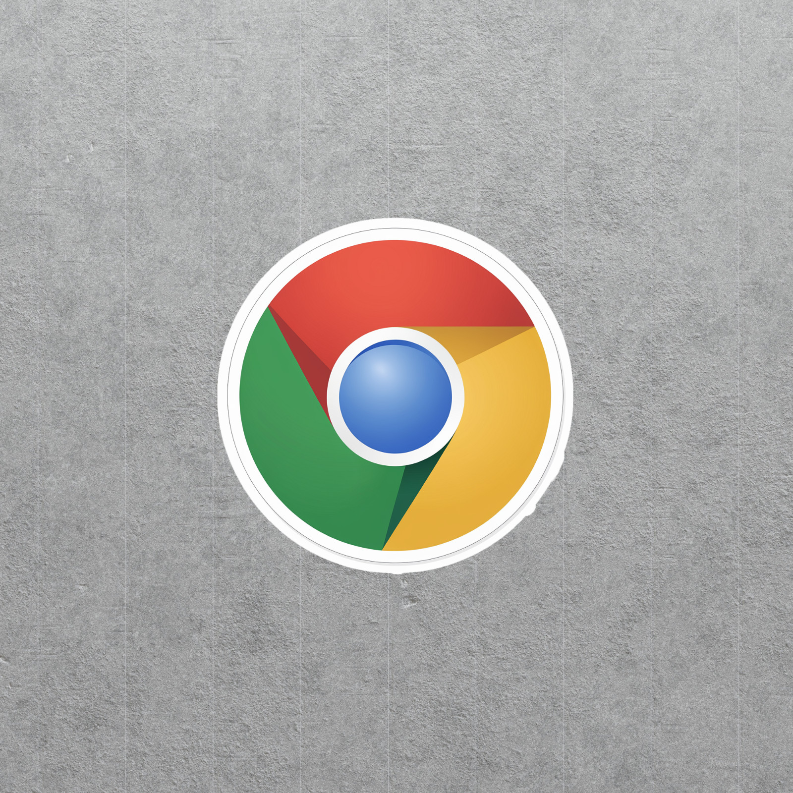 Google Chrome Browser Logo Sticker – Colorful Tech Decal for Laptops #5264