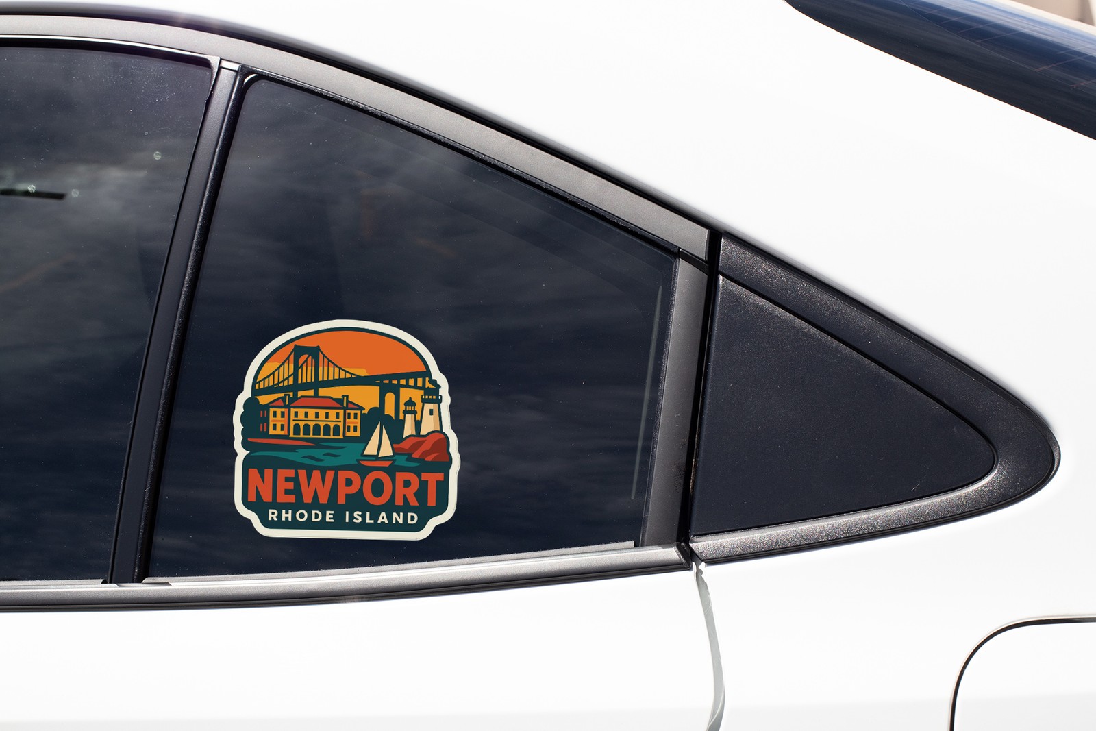 Newport Rhode Island Sticker Decal Vinyl Die-Cut City Skyline Landmark Design
