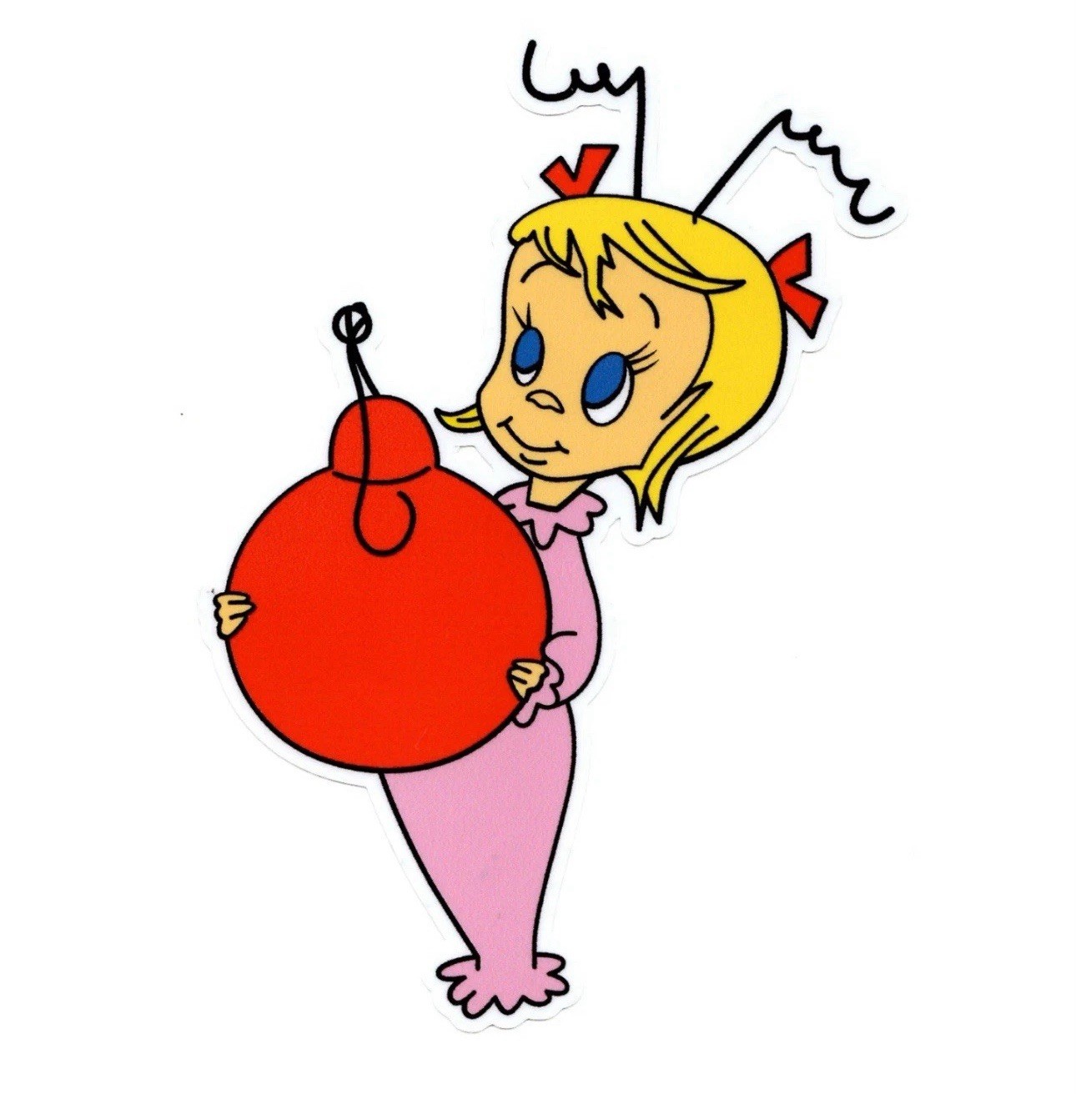 The Grinch Who Stole Christmas Cindy Lou Who 4” Vinyl Sticker 1PC