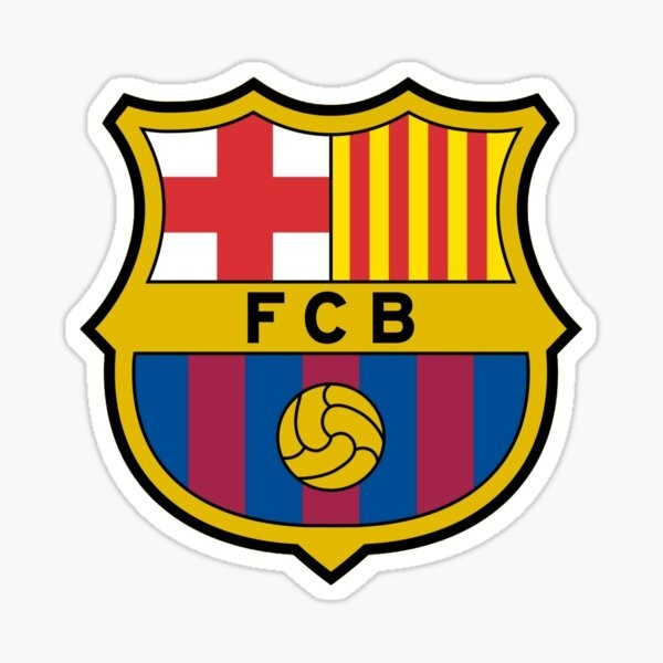 barcelona soccer club FCB Sticker Gloss Laminate l Waterproof uv resistant