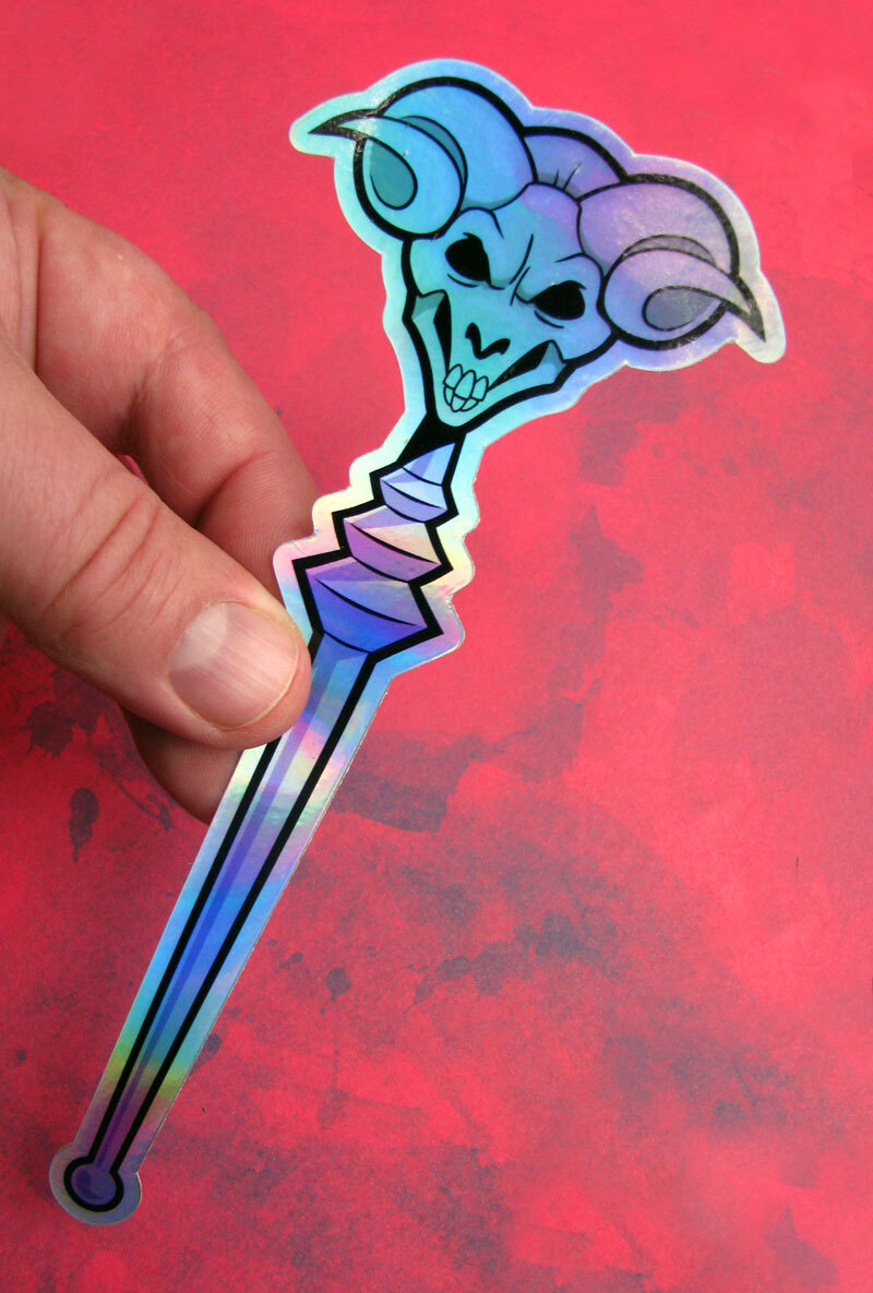 He-Man Sword Skeletor She-Ra Stickers Holographic Masters of the Universe MOTU