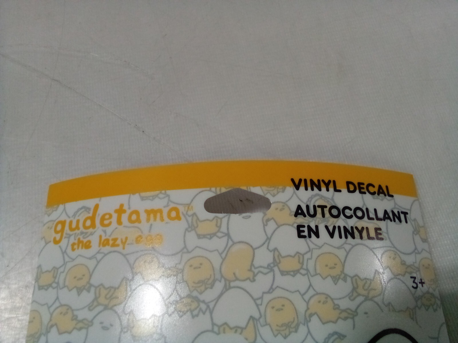 Lot of 3 Hallmark Vinyl Decal, Gudetama the Lazy Egg – Mondays are Hard