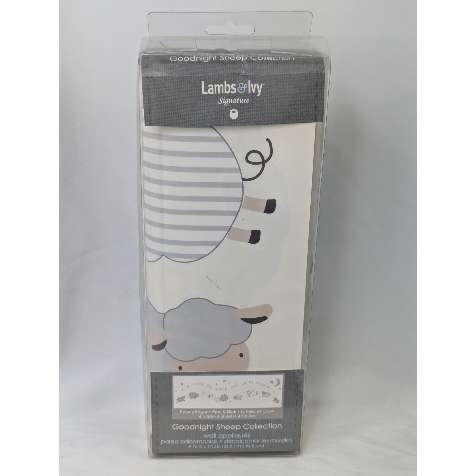 Lambs Ivy Wall Appliqués Peel Stick Good Night Sheep Collection Unused