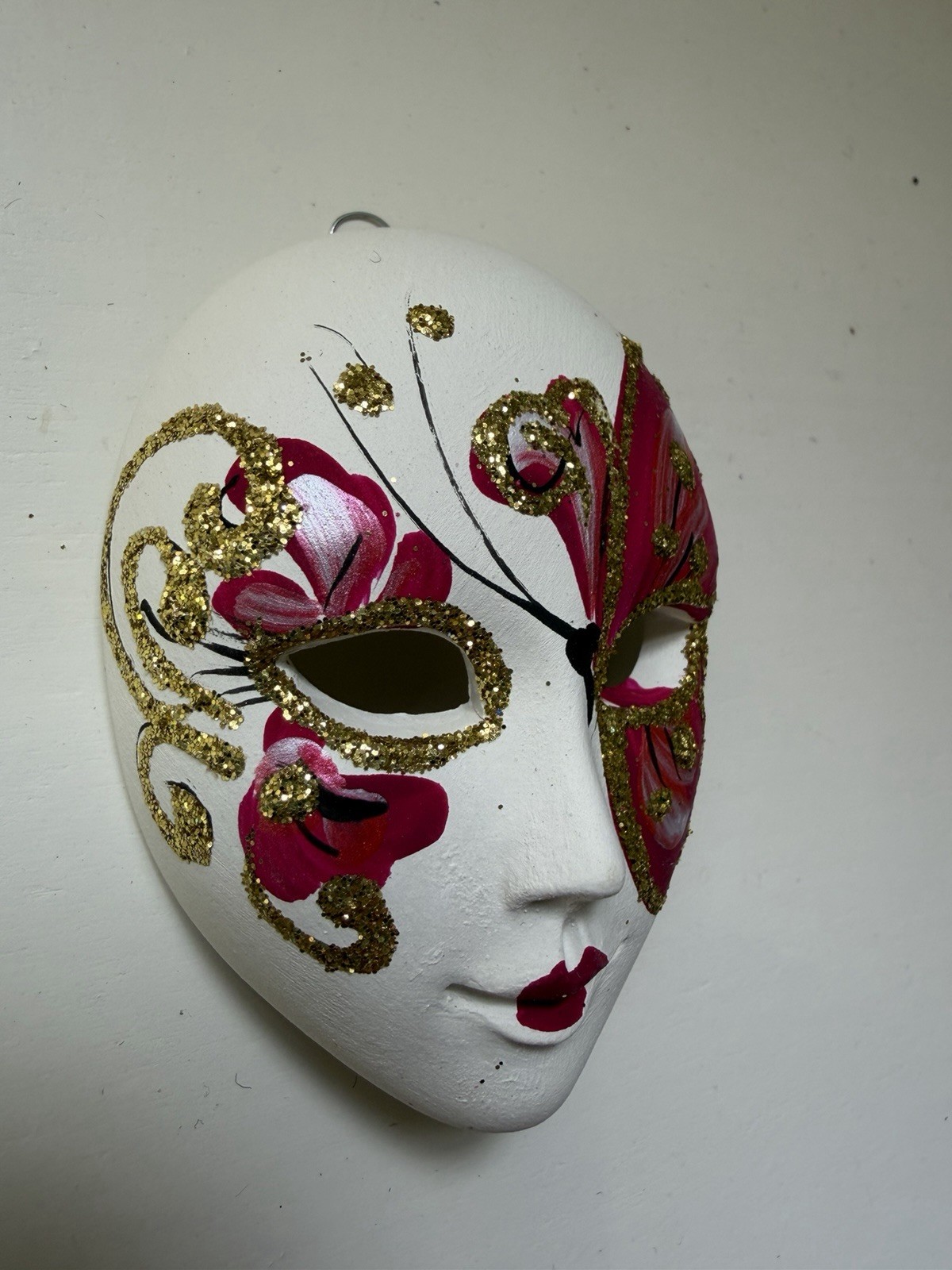 Mini venetian ceramic mask