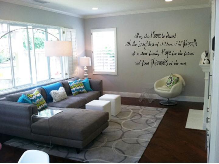 HOME LAUGHTER WARMTH HOPE MEMORIES Wall Quote Lettering Words Decal Sticker 36″