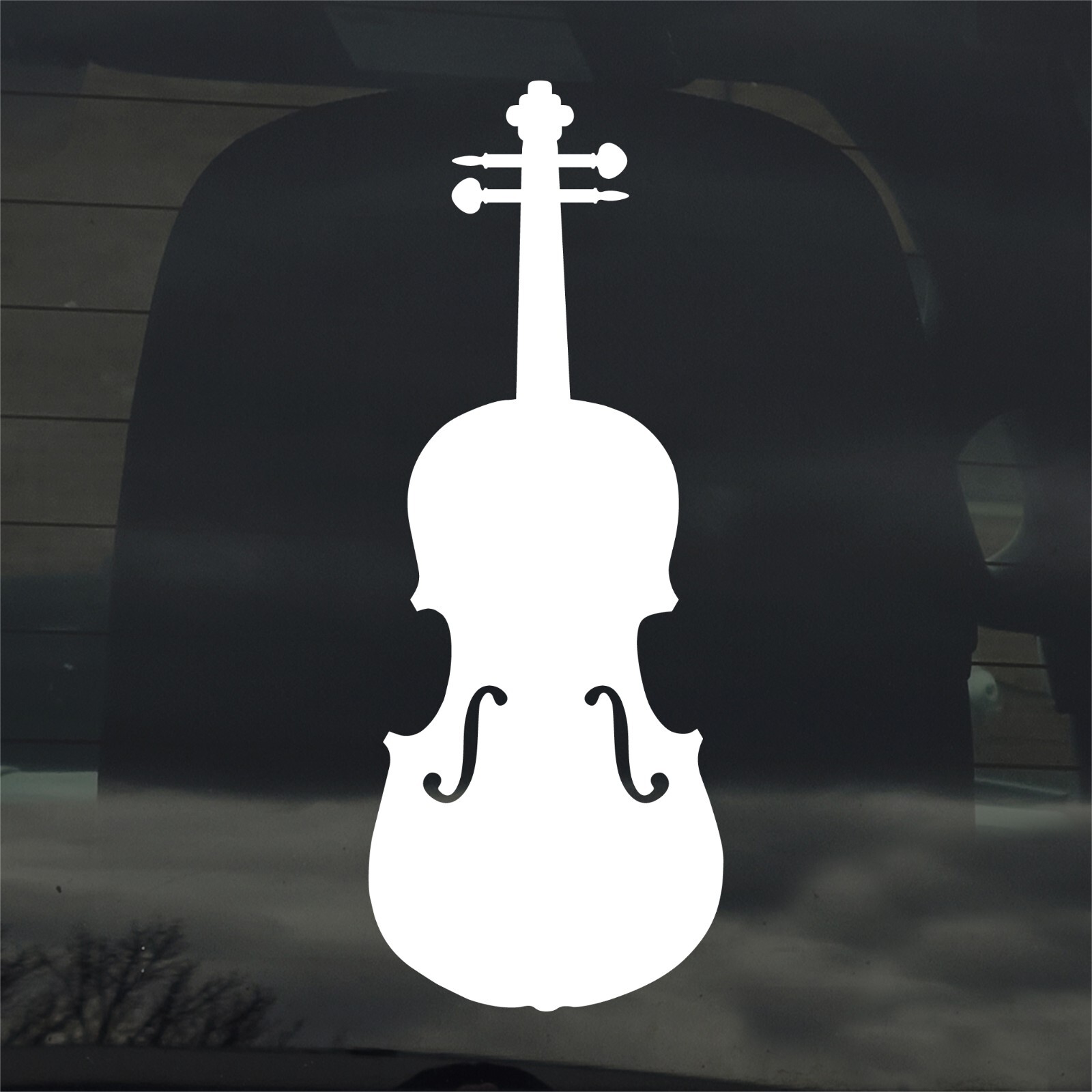 Violin Custom Vinyl Sticker / Decal Music, Instrument, Band, Orchestra, Strings