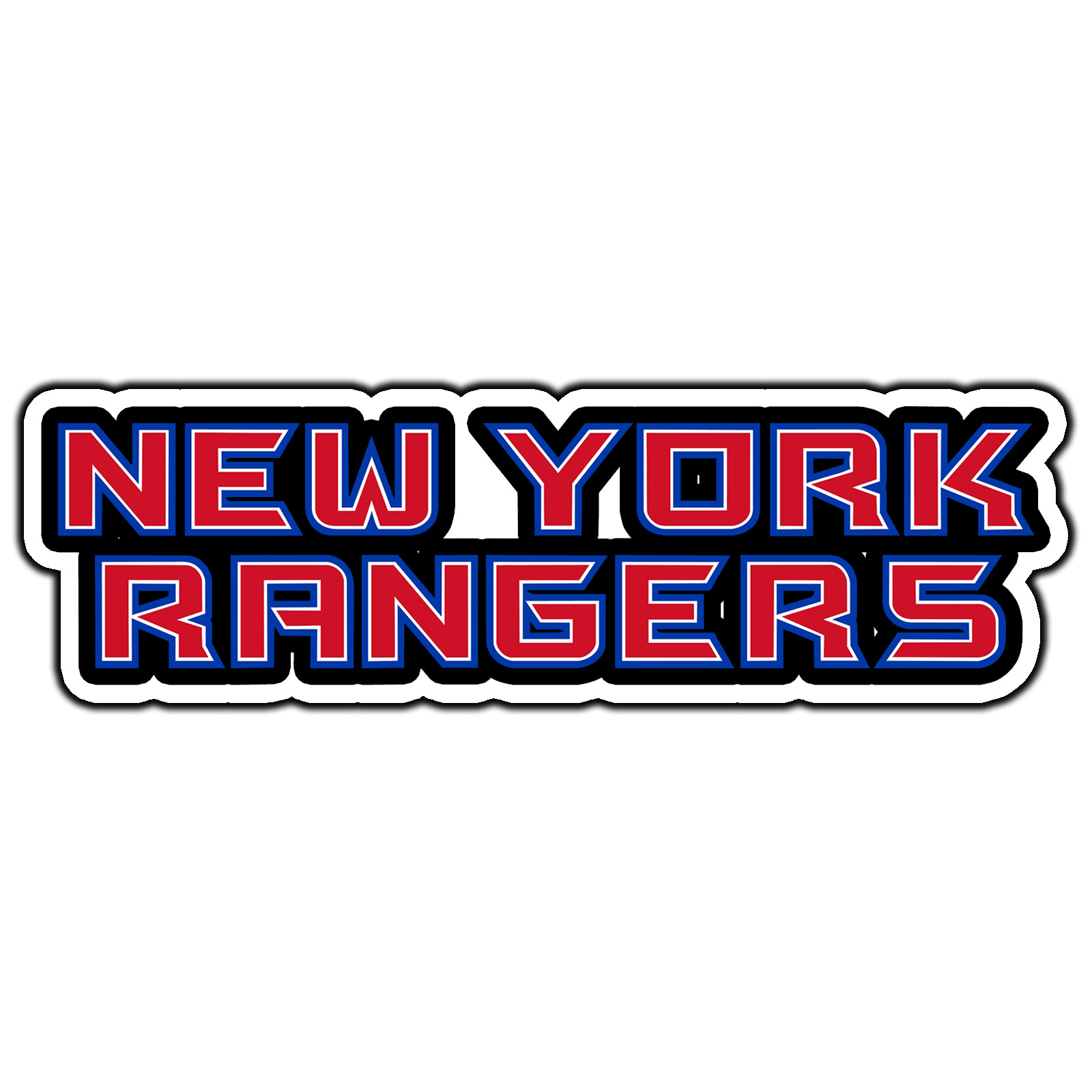 New York Rangers Script Logo #2 Hockey Fan Sticker Waterproof Vinyl Decal DieCut