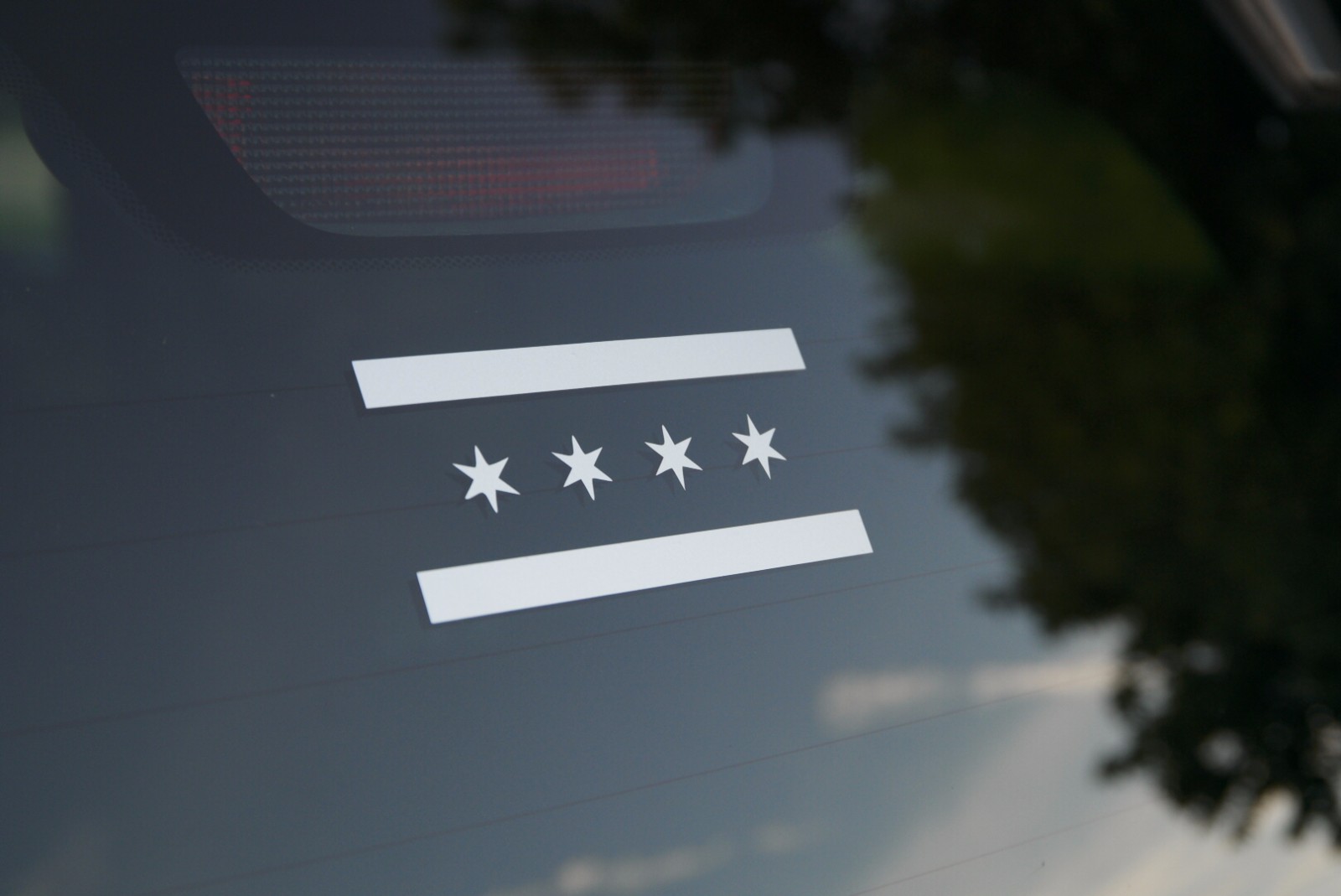 Minimalist CHICAGO FLAG Die-Cut Vinyl Decal Stickers – 2 Pack or Single
