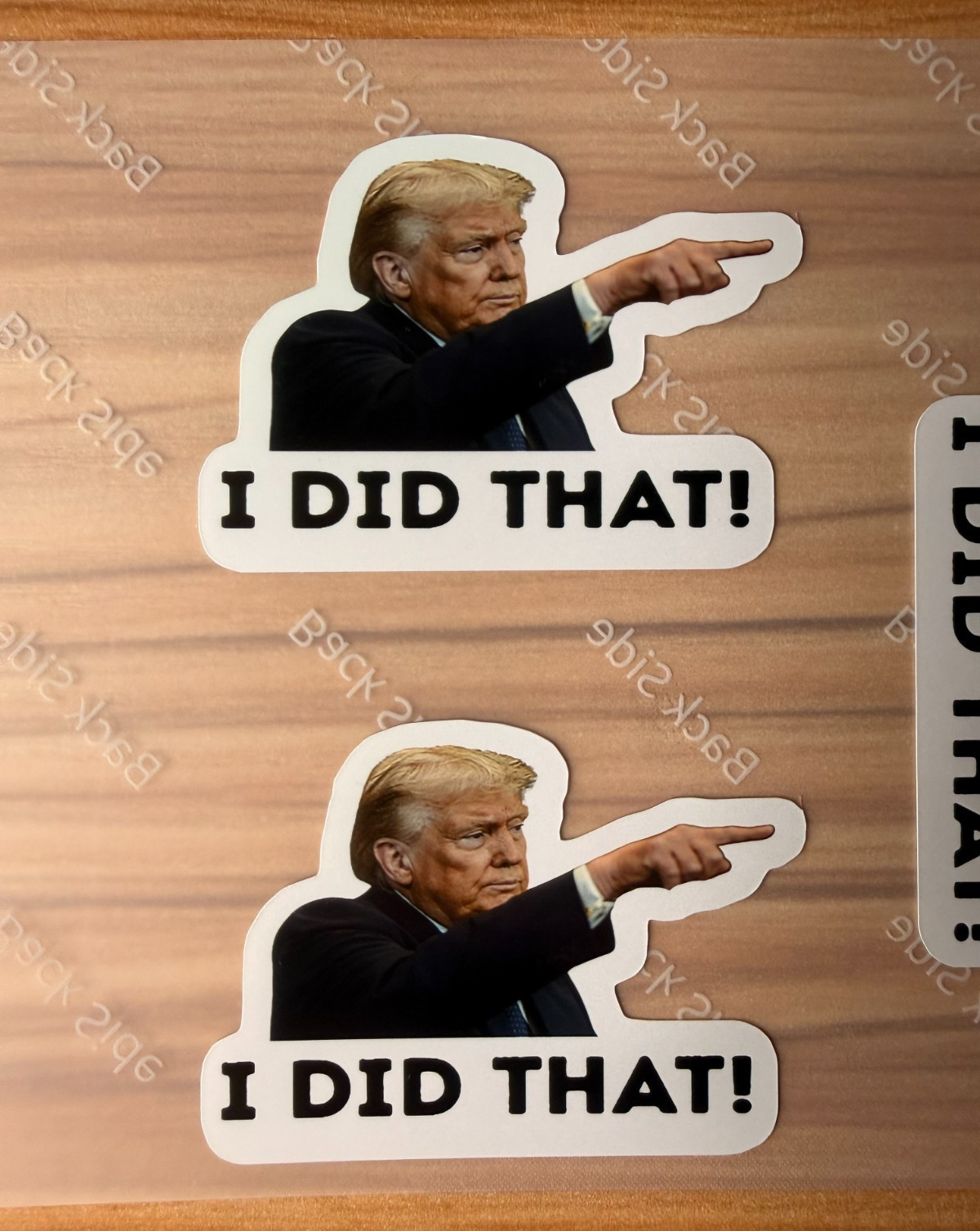 Trump «I DID THAT!» Stickers Assorted 50 pack Decals for Car Gas Pump Die Cut 2″
