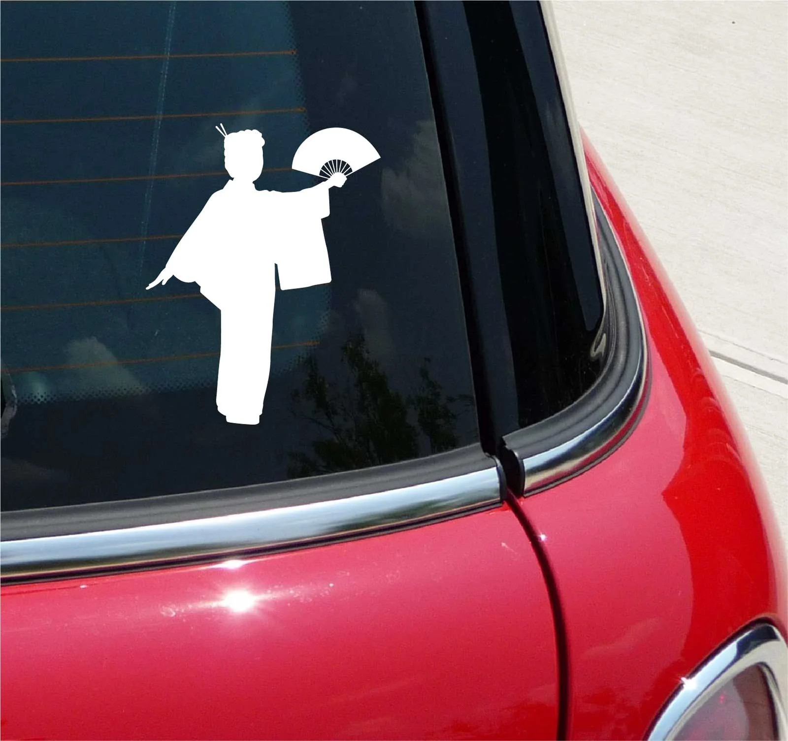 GEISHA GIRL JAPAN JAPANESE KIMONO GRAPHIC DECAL STICKER ART CAR WALL DECOR