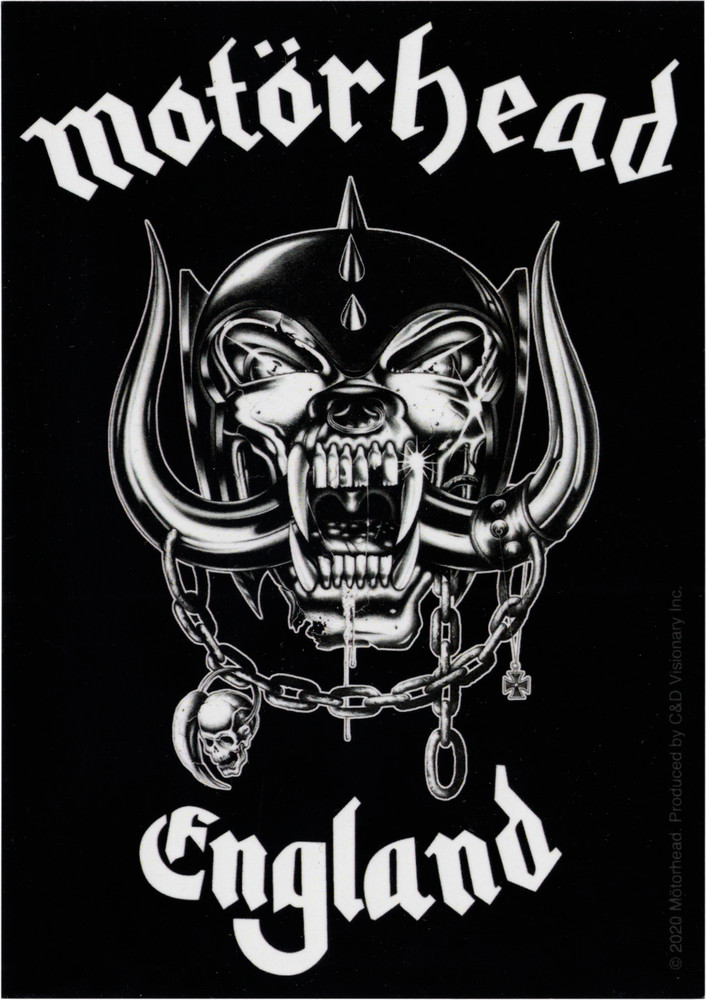 Sticker – Motorhead England Warpig Mascot Heavy Metal Music Band Lemmy 1970s