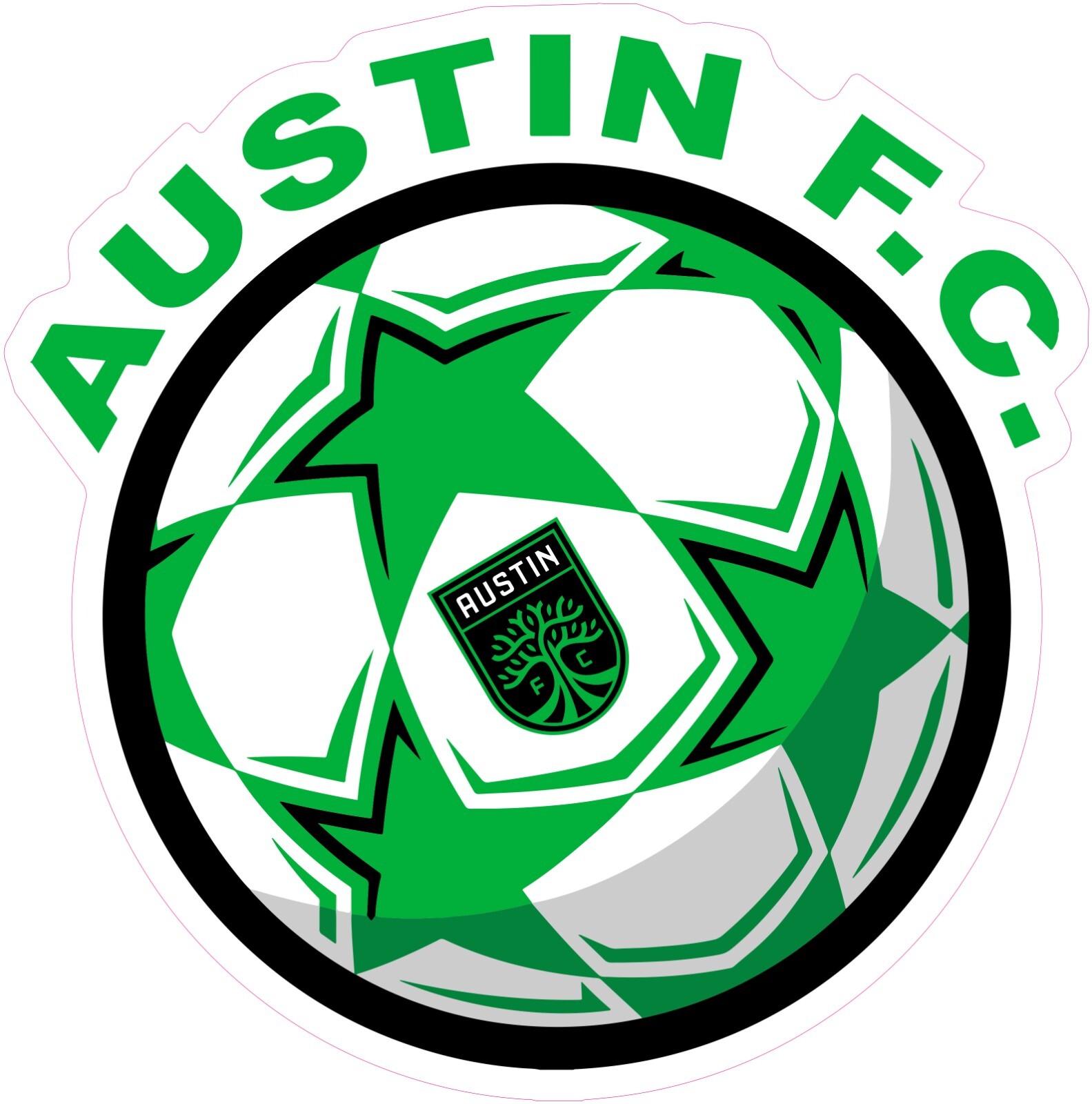 Austin FC Soccer Vinyl Decal Sticker Car Truck Bumper Laptop Mug Tumbler Window