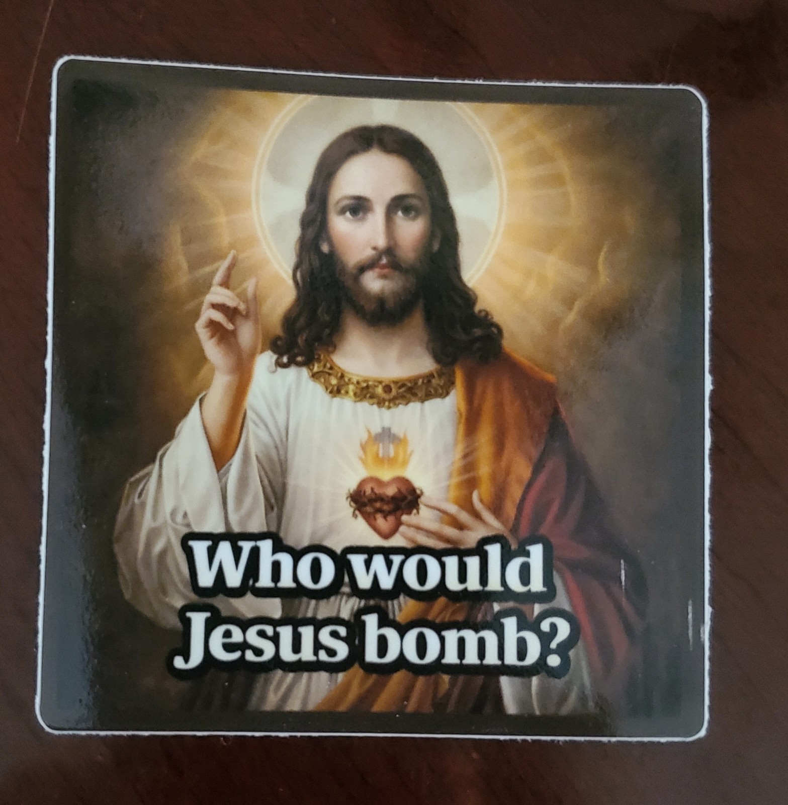 JESUS STICKER WWJD PRO PEACE ✌️ ANTI WAR