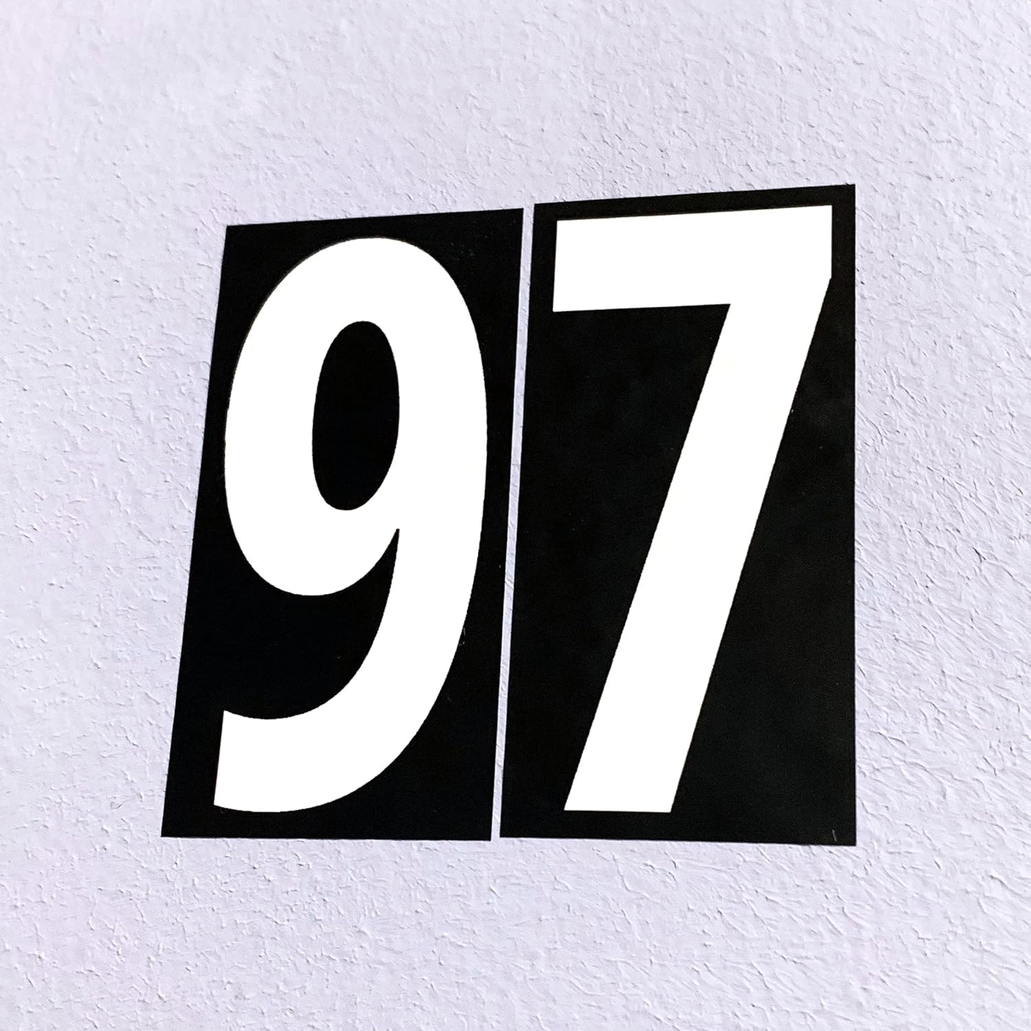 600 Pieces, 1″ – Vinyl Number Stickers, Waterproof 1 x 0.5 inch White Numbers