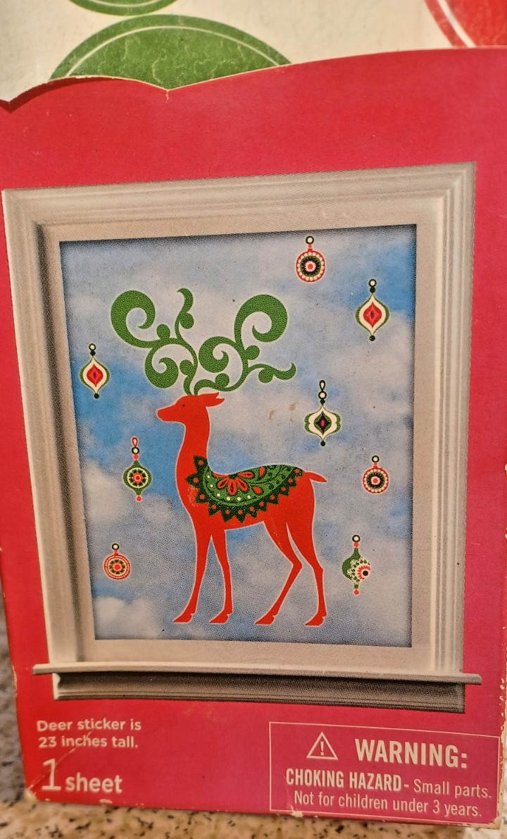 HALLMARK Disney Reindeer Moveable Decorations NEW IN BOX 1 Sheet