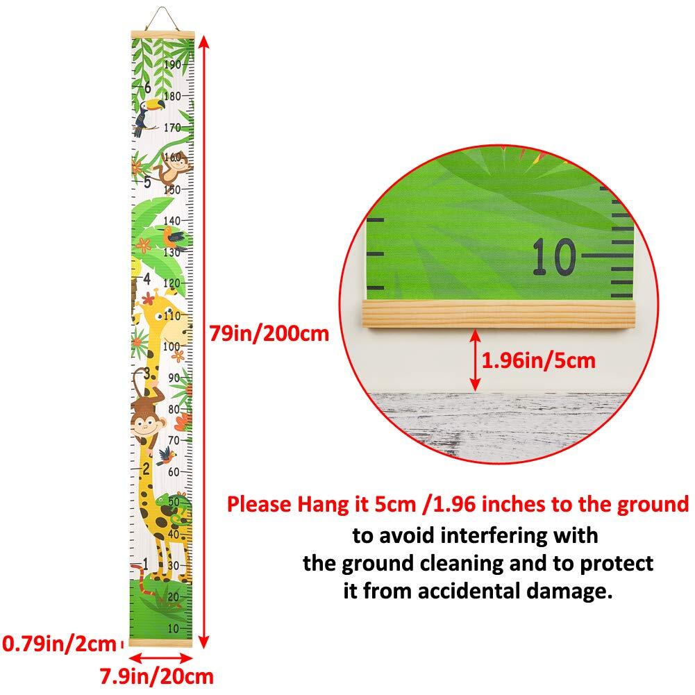 Kids Growth Chart Height Chart For Child Height Measurement Wall Hanging Rulers