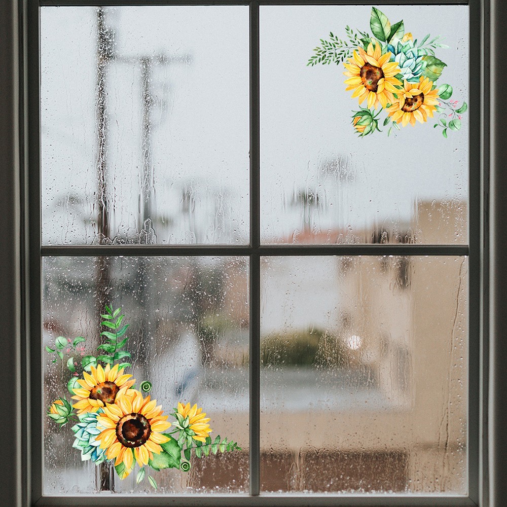 Sunflower DIY PVC Removable Wall Art Stickers Vinyl Decal Room Home Mural Decors
