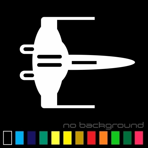 Star Wars X Wing Sticker Vinyl Decal – Rebel Jet Fighter Jedi Car Window Bumper