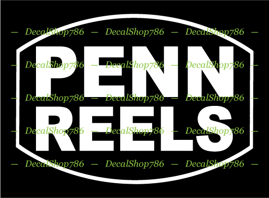 Penn Fishing Reels – Outdoors Sports – Vinyl Die-Cut Peel N’ Stick Decal/Sticker