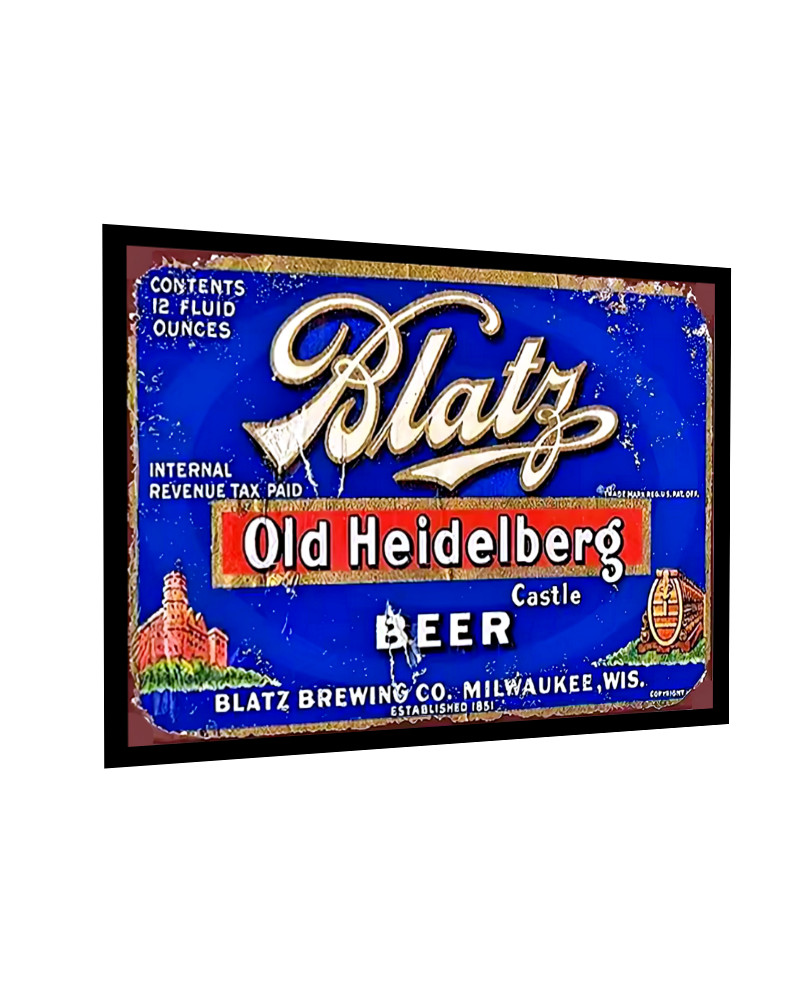Blatz Beer Sign Sticker Collectible Vintage Replica