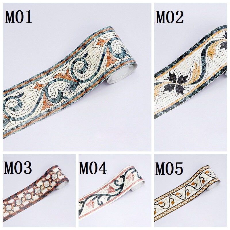 5M Self Adhesive Border Sticker Waterproof Vinyl Wallpaper Skirting Wall Decor