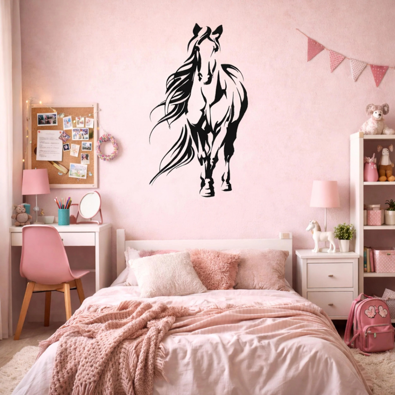 Minimalist Horse Decal | Full Body Line Art