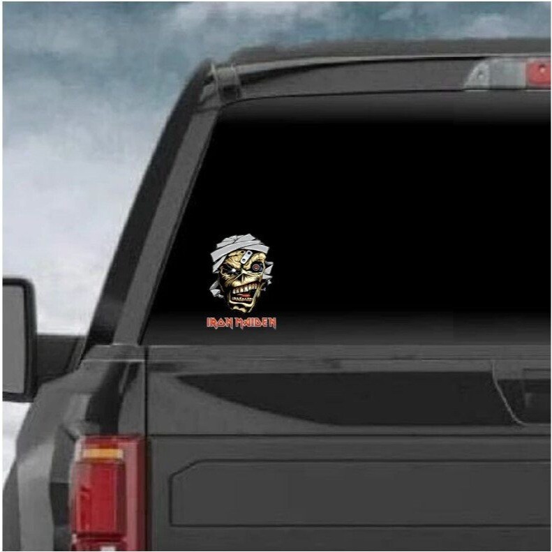 Iron Maiden Eddie: Fun for Your Vehicle! Window, Laptop, Water Bottle, any Flat