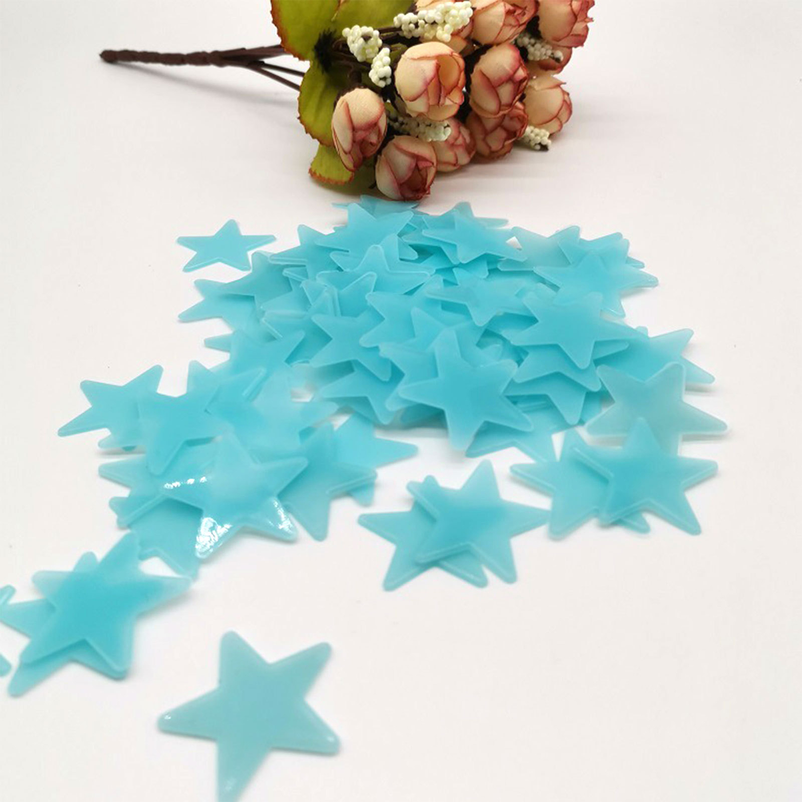 Ceiling Stars Glow in The Dark Fluorescent 100 pcs Stars Ceiling Wall Stickers